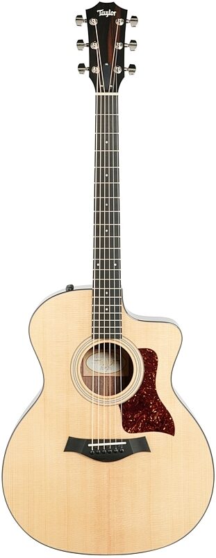 Taylor 214ce Plus Grand Auditorium Rosewood Acoustic-Electric Guitar (with Soft Case), New, Full Straight Front