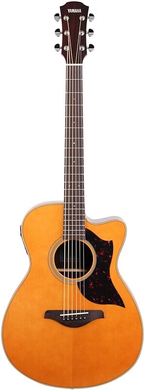 Yamaha AC1R Acoustic-Electric Guitar, Vintage Natural, Full Straight Front