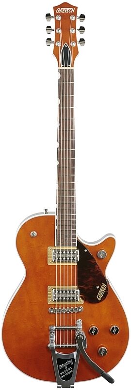 Gretsch G6128TPE Players Jet FT Electric Guitar (with Case), Round Up Orange, Full Straight Front