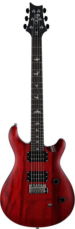PRS Paul Reed Smith SE CE24 Standard Electric Guitar (with Gig Bag), Satin Vintage Cherry, Full Straight Front