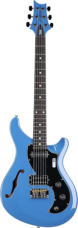 PRS Paul Reed Smith S2 Vela Semi-Hollowbody Electric Guitar (with Gig Bag), Mahi Blue, Full Straight Front