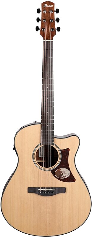 Ibanez AAM50CE Advance Acoustic-Electric Guitar, Open Pore Natural, Full Straight Front