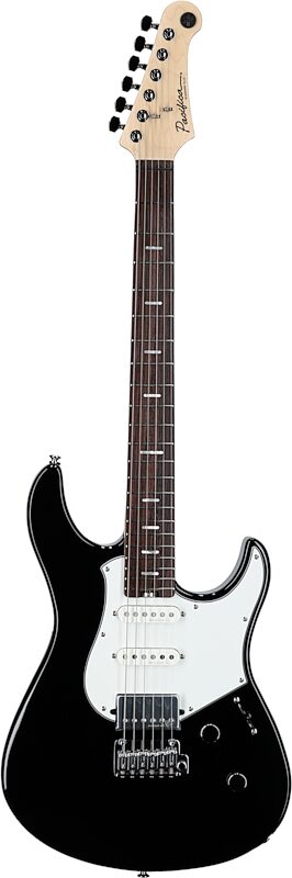 Yamaha Pacifica Standard Plus PACS+12 Electric Guitar, Rosewood Fingerboard (with Gig Bag), Black, Full Straight Front