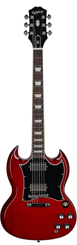 Epiphone Inspired by Gibson SG Standard Electric Guitar (with Gig Bag), Heritage Cherry, Full Straight Front