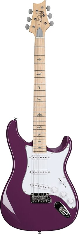 PRS Paul Reed Smith SE Silver Sky Electric Guitar, Maple Fingerboard (with Gig Bag), Summit Purple, Full Straight Front