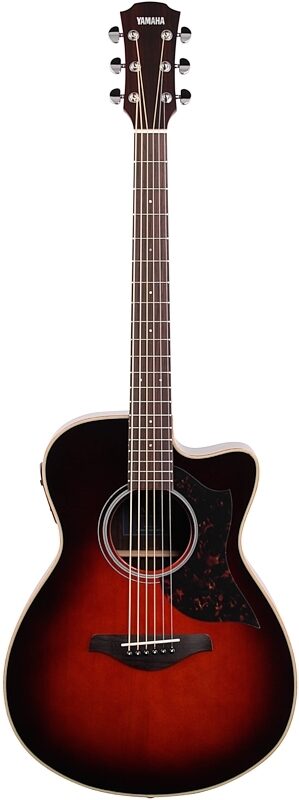 Yamaha AC1R Acoustic-Electric Guitar, Tobacco Brown Sunburst, Full Straight Front