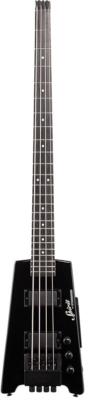 Steinberger Spirit XT-2 Standard Electric Bass (with Gig Bag), Black, Full Straight Front