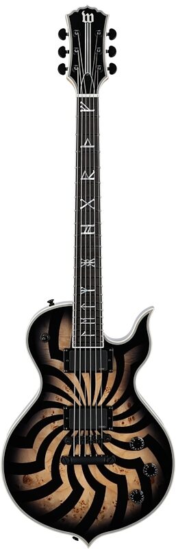 Wylde Audio Odin Grail Rawtop Bullseye Electric Guitar, Charcoal Burst, Blemished, Full Straight Front