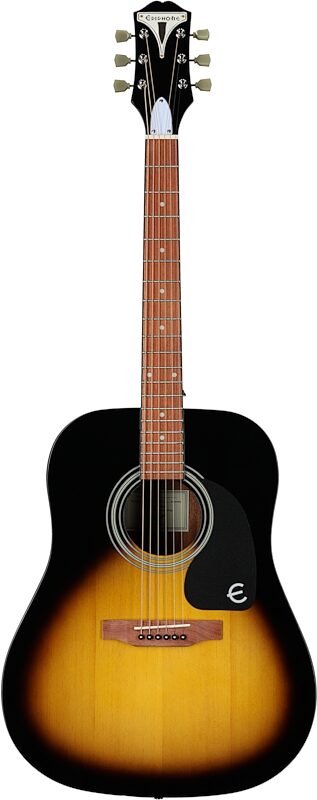 Epiphone PRO-1 Acoustic Guitar, Vintage Sunburst, Full Straight Front