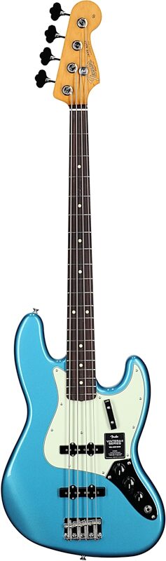 Fender Vintera II '60s Jazz Electric Bass, Rosewood Fingerboard (with Gig Bag), Lake Placid Blue, Full Straight Front