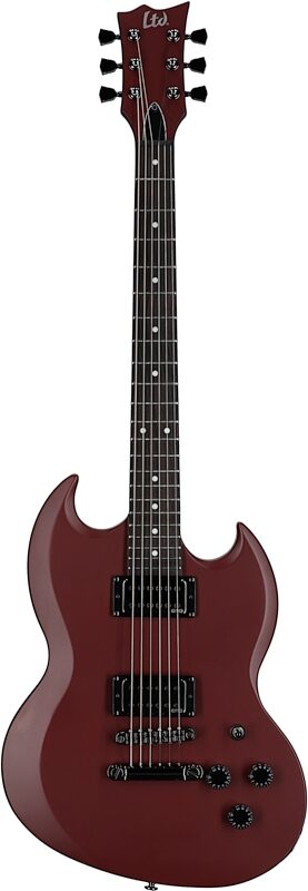 ESP LTD Lars Frederiksen Volsung Electric Guitar (with Case), Oxblood, Full Straight Front