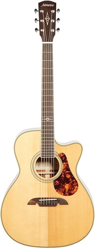 Alvarez Masterworks MF60CEOM Acoustic-Electric Guitar (with Gig Bag), New, Full Straight Front
