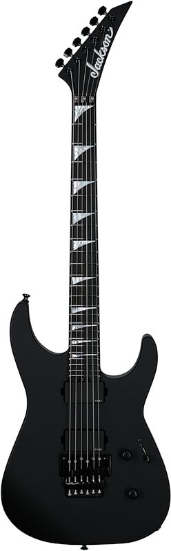 Jackson American Soloist SL2MG Electric Guitar (with Case), Ebony Satin Black, Full Straight Front