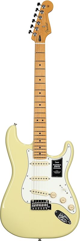 Fender Player II Stratocaster Electric Guitar, with Maple Fingerboard, Hialeah Yellow, Full Straight Front