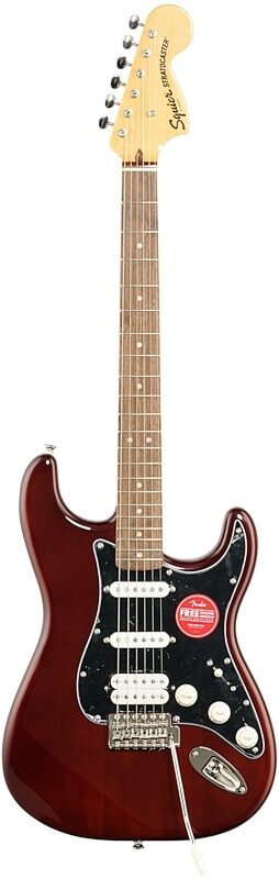 Squier Classic Vibe '70s Stratocaster HSS Electric Guitar, Indian Laurel Fingerboard, Laurel Walnut, Full Straight Front