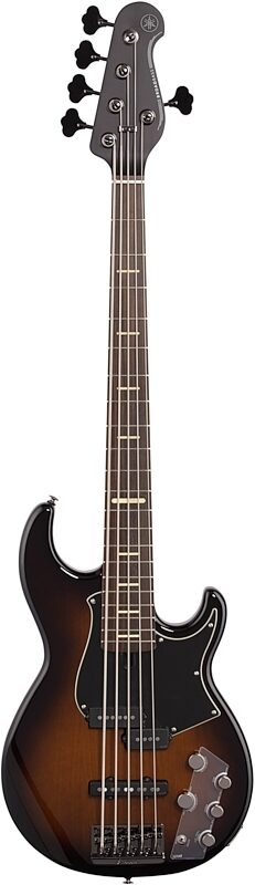 Yamaha BB735A Electric Bass Guitar, 5-String (with Gig Bag), Sunburst, Customer Return, Blemished, Full Straight Front