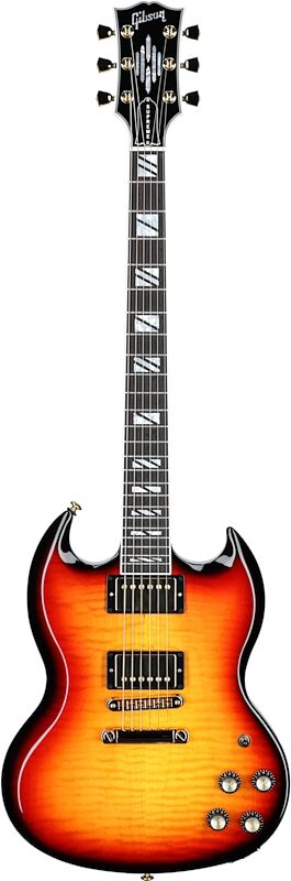 Gibson SG Supreme Electric Guitar (with Case), Fireburst, Full Straight Front