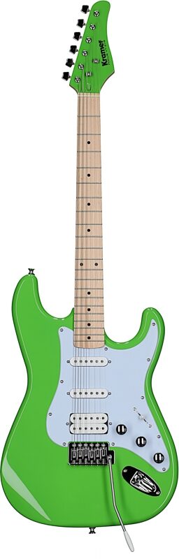 Kramer Focus VT-211S Electric Guitar, Neon Green, Full Straight Front