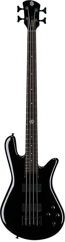 Spector NS Ethos HP 4-String Bass Guitar (with Bag), Black Gloss, Full Straight Front