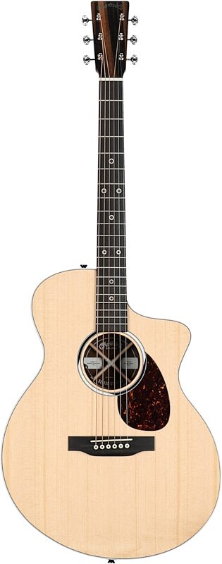 Martin SC-13E Special Acoustic-Electric Guitar (with Soft Shell Case), Natural, Full Straight Front