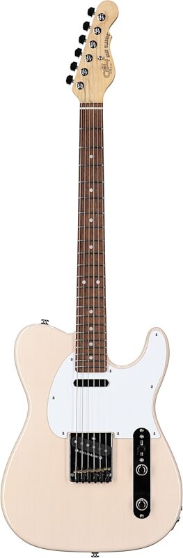 G&L Fullerton Deluxe ASAT Classic Alnico Electric Guitar (with Gig Bag), Butterscotch Chechen, Full Straight Front