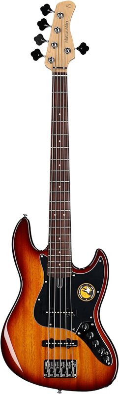 Sire Marcus Miller V3 Electric Bass, 5-String, Tobacco Sunburst, Full Straight Front
