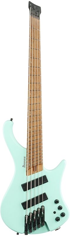 Ibanez EHB1005MS Bass Guitar, 5-String (with Gig Bag), Matte Sea Foam Green, Blemished, Full Straight Front