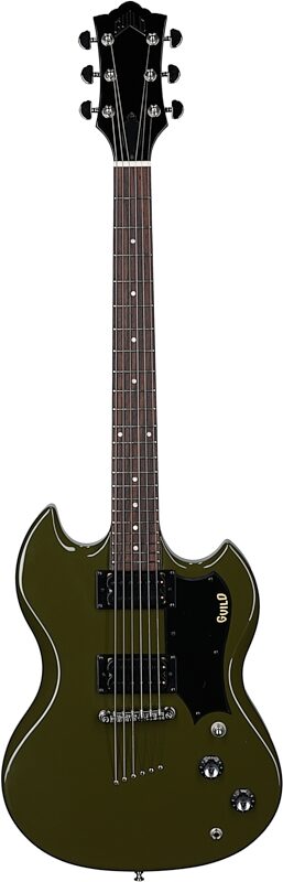 Guild Polara Electric Guitar, Phantom Green, Full Straight Front