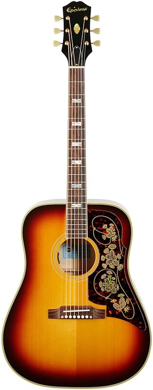 Epiphone USA Frontier Acoustic-Electric Guitar (with Case), Frontier Burst, Full Straight Front