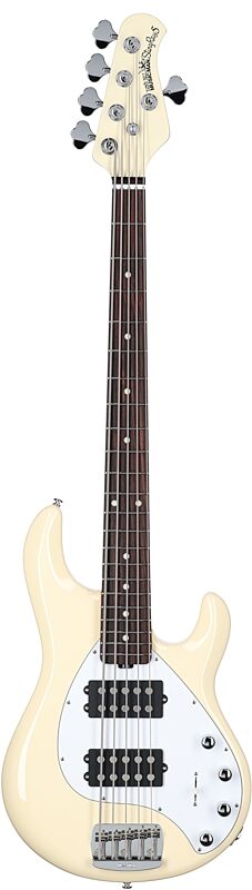 Ernie Ball Music Man StingRay 5 Special HH Electric Bass (with Case), Buttercream, Full Straight Front