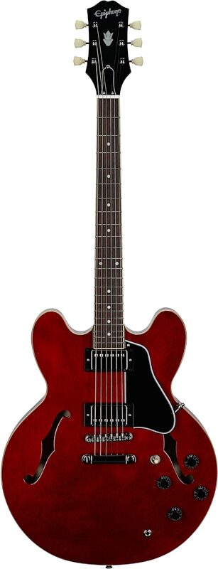 Epiphone ES-335 Traditional Pro Electric Guitar, Dark Wine Red, Full Straight Front