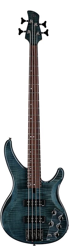 Yamaha TRBX604FM Electric Bass, Indigo Blue, Full Straight Front