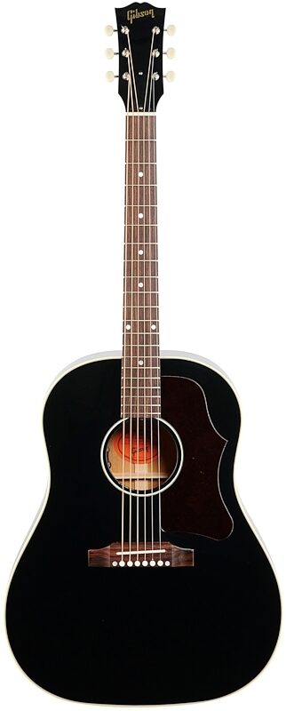 Gibson '50s J-45 Original Acoustic-Electric Guitar (with Case), Ebony, Full Straight Front
