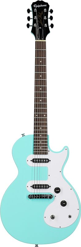 Epiphone Les Paul Melody Maker E1 Electric Guitar, Turquoise, Scratch and Dent, Full Straight Front