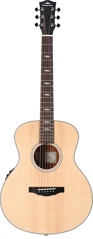 Kepma Club Series M2-131 "Mini 36" Acoustic-Electric Guitar (with Gig Bag), Natural, Full Straight Front