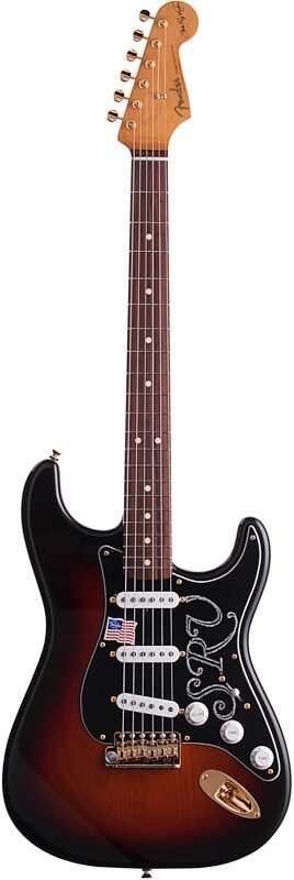 Fender Stevie Ray Vaughan Stratocaster (Pao Ferro with Case), 3-Color Sunburst, Full Straight Front