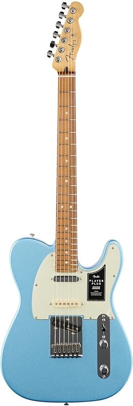 Fender Player Plus Nashville Telecaster Electric Guitar, Pau Ferro Fingerboard (with Gig Bag), Opal Spark, Full Straight Front