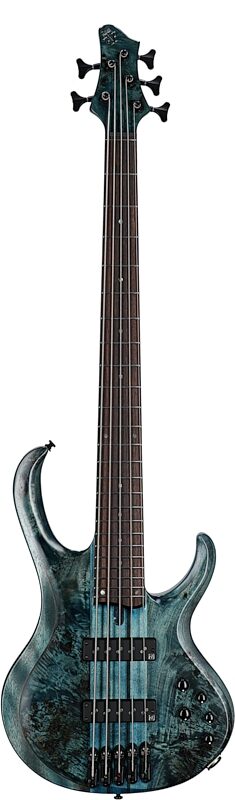 Ibanez BTB945 Electric Bass, 5-String, Cosmic Blue Low Gloss, Full Straight Front