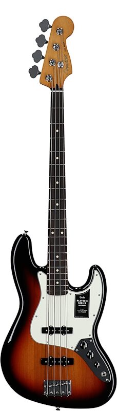 Fender Player II Jazz Electric Bass, with Rosewood Fingerboard, 3-Color Sunburst, Full Straight Front
