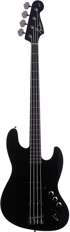 Fender Aerodyne Jazz Electric Bass, Black, Full Straight Front