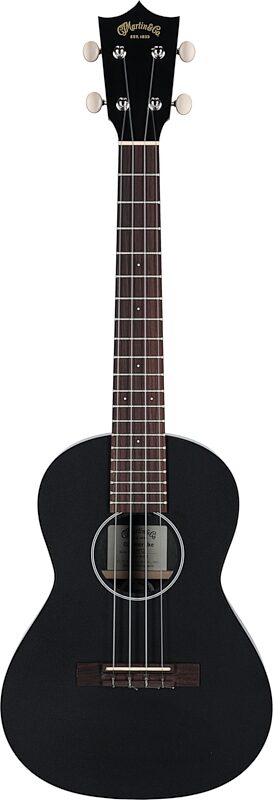 Martin 0X Tenor Ukelele (with Soft Shell Case), Black, Full Straight Front