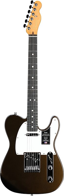 Fender American Ultra II Telecaster Electric Guitar, Ebony Fingerboard (with Case), Texas Tea, Open Box (Very Good), Full Straight Front