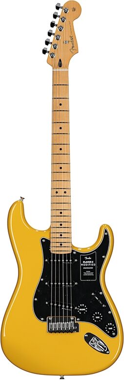 Fender Player II Modified Stratocaster Electric Guitar, Maple Fingerboard (with Gig Bag), Sun Yellow, Full Straight Front
