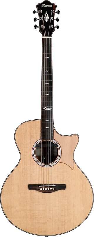 Ibanez Marcin Petrzalek Acoustic-Electric Guitar (with Gig Bag), Natural, Full Straight Front