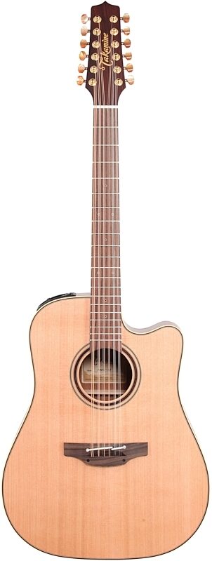 Takamine P3DC12 Acoustic-Electric Guitar, 12-String (with Case), Natural, Full Straight Front