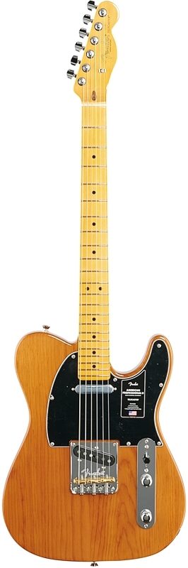 Fender American Professional II Telecaster Electric Guitar, Maple Fingerboard (with Case), Roasted Pine, USED, Blemished, Full Straight Front