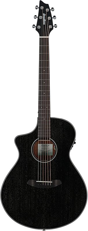 Breedlove Rainforest S Concert CE Acoustic-Electric Guitar, Left-Handed, Black Gold, Full Straight Front
