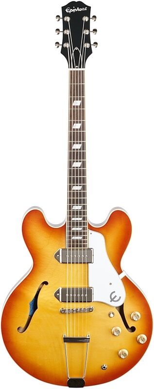 Epiphone USA Casino Hollowbody Electric Guitar (with Case), Royal Tan, Full Straight Front