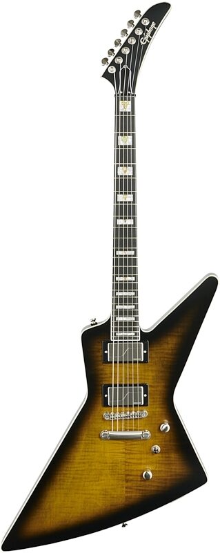 Epiphone Extura Prophecy Electric Guitar, Yellow Tiger Aged Gloss, Blemished, Full Straight Front