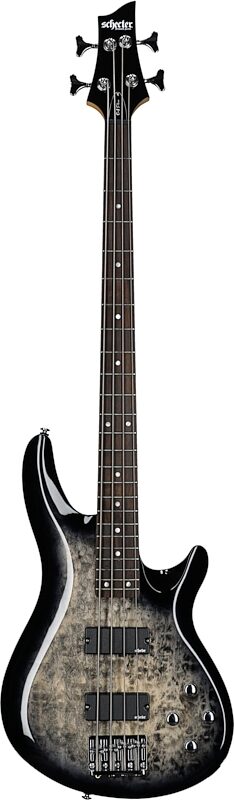 Schecter C-4 Plus Bass Guitar, Charcoal Burst, Full Straight Front
